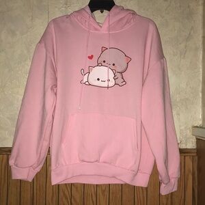 Super cute pink kitty keevici hoodie